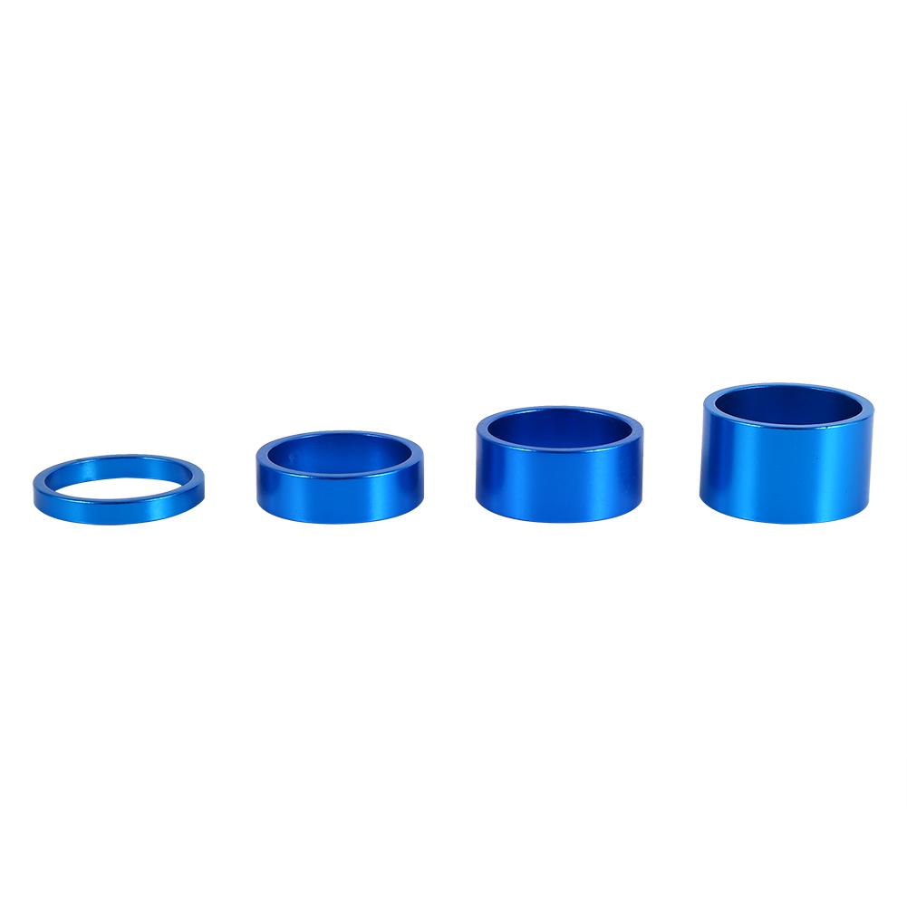 4 Colors 4Pcs/Set 5mm/10mm/15mm/20mm Aluminum Alloy Hdset Spacer Bike Front Stem Fork Washer