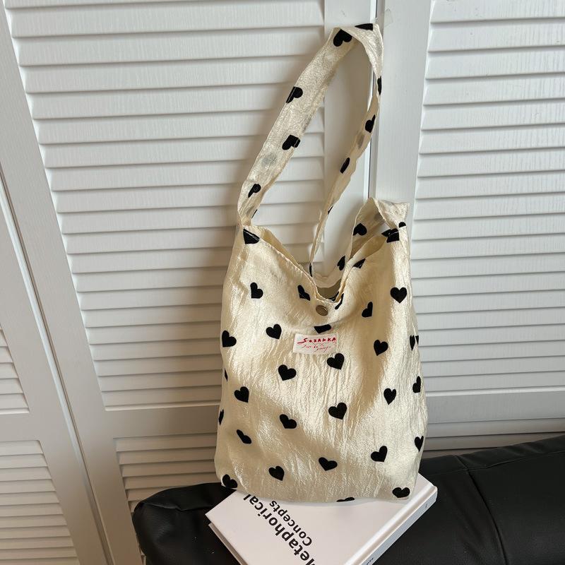 

Модная женская сумка-тоут большой вместимости под мышкой, новая любовь, с принтом, нишевая шифоновая сумка на плечо