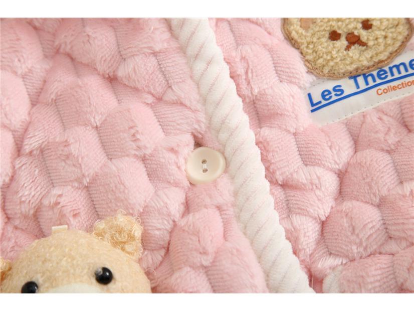 Nuovo stile: Pigiama Imbottito Invernale Spesso per Bambini e Bambine - Caldo Set Due Pezzi in Velluto
