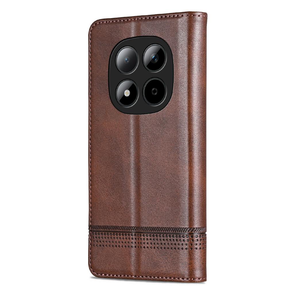 AZNS For Xiaomi Redmi Note 15 Pro 5G (Global) Case Cowhide Texture PU Leather Wallet Phone Cover