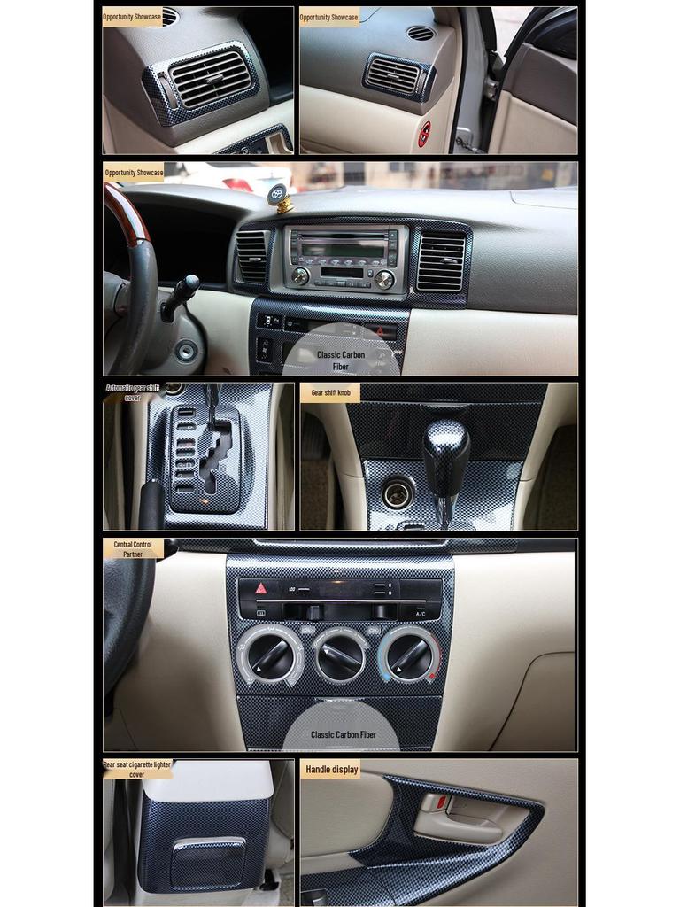 13-14 Corolla Carbon Fiber & Peach Wood Steering Wheel for Car Modification