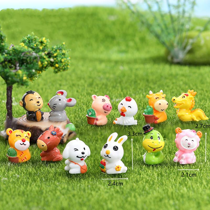 

4 - 20 шт. Мини-фигурки кроликов, светящиеся в темноте, украшение, сказочные кролики, миниатюрные фигурки, животные, садовые украшения, домашний декор своими руками