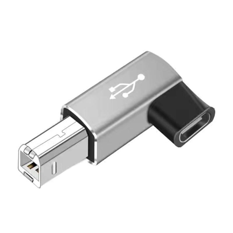 Type C Female To Square Male USB Adapter for Fast Data Transfer Power Adapter for Laptops Mobile Phones Tablets
