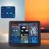 Weather Station Alarm Clock Wireless Thermometer Digital Alarm Clock with Outdoor Sensor Temperature/Humidity for Bedroom Office