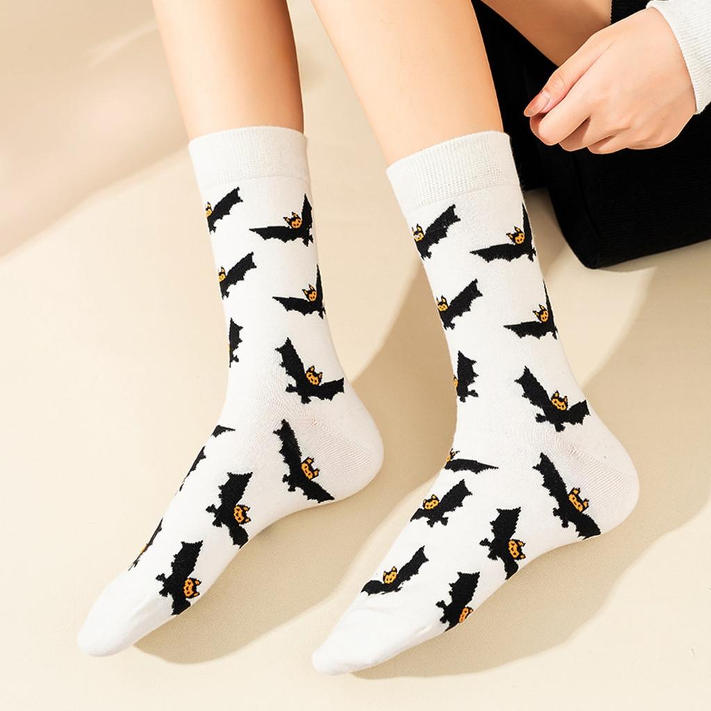 Halloween Cotton Socks for Men and Women, Creative Design