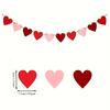 80pcs/40pcs Valentines Bunting Banners String For Wedding, Valentine's Day, Anniversary, Party, Bridal Shower, Engagement, Decor