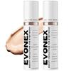 Sérum Fond de Teint Anti-Âge 2 en 1 Couvrance avec SPF, Teinte Universelle Hydratante, 2 pièces 50ml