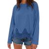 Lace Tops for Women Long Sleeve Crewneck Casual Vacation Boho Tops