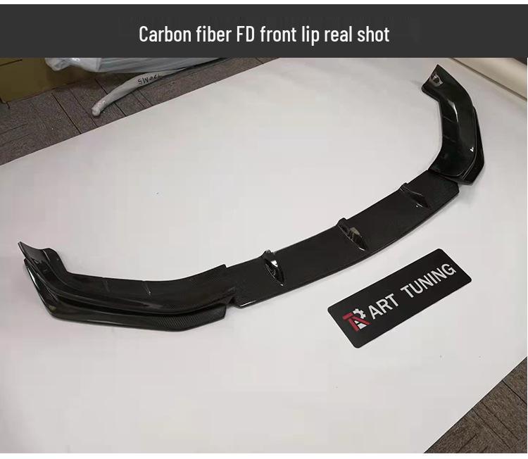 BMW 5 Series G30 G38 LCI M Sport Carbon Fiber Front Lip (Three-Piece Set)