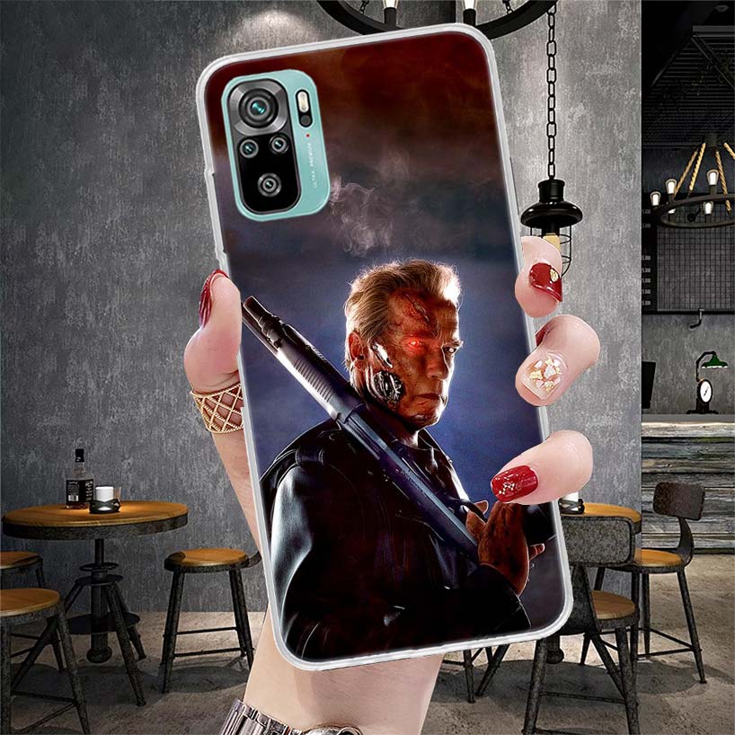 

Arnold Schwarzenegger Terminator Soft Phone Case For Xiaomi Redmi Note 15 14 14S 13 12 Pro Plus 12S 11 11S 11E 10 10S 11T 5G Fun Redmi Note 13 Pro 5G