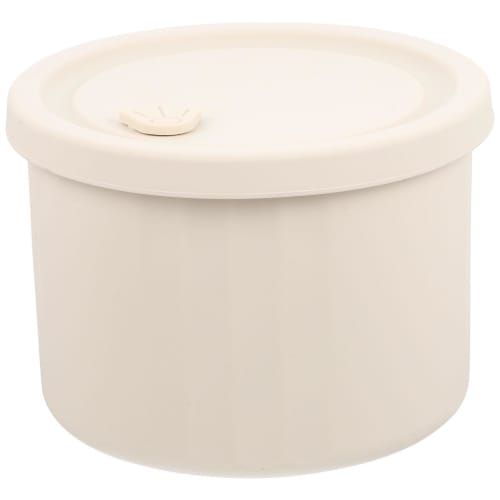 NUOLUX Silicone Lunch Box, Microwave Safe, Approx. 650ml, Lightweight, Round, Portable, Suitable for Commuting, Travel, Hiking, Camping, Picnics, Outd