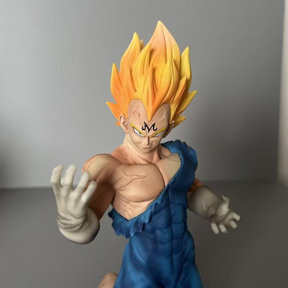 30cm Anime Dragon Ball Z Super Saiyan Demonization Battle Damage Vegeta Action Figure Model Pvc Statue Decoration Toy Gift