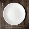 Pure White Ceramic Dinner Plate