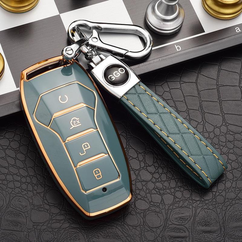 BYD Car Key Cover: Compatible with Qin PLUS, Tang DMI, Dolphin, E2, Song Pro, QinHan EV, E6, and Yuan Models.