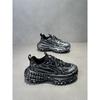 Retro Polished Dad Shoes New Comfortable Through Mesh Tire Sole Casual