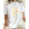 Oversized T Shirt Black Horse Head Graphic Print Casual Wear For Women