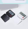 Ultra-Thin Multi-Functional Travel Alarm Clock with Light, Flip Design, Model 035