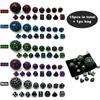 Set di Dadi Poliedrici, Set di Dadi per Giochi Acrilici 15 Pezzi D4-D100 con Sacchetto per Gioco di Ruolo DND