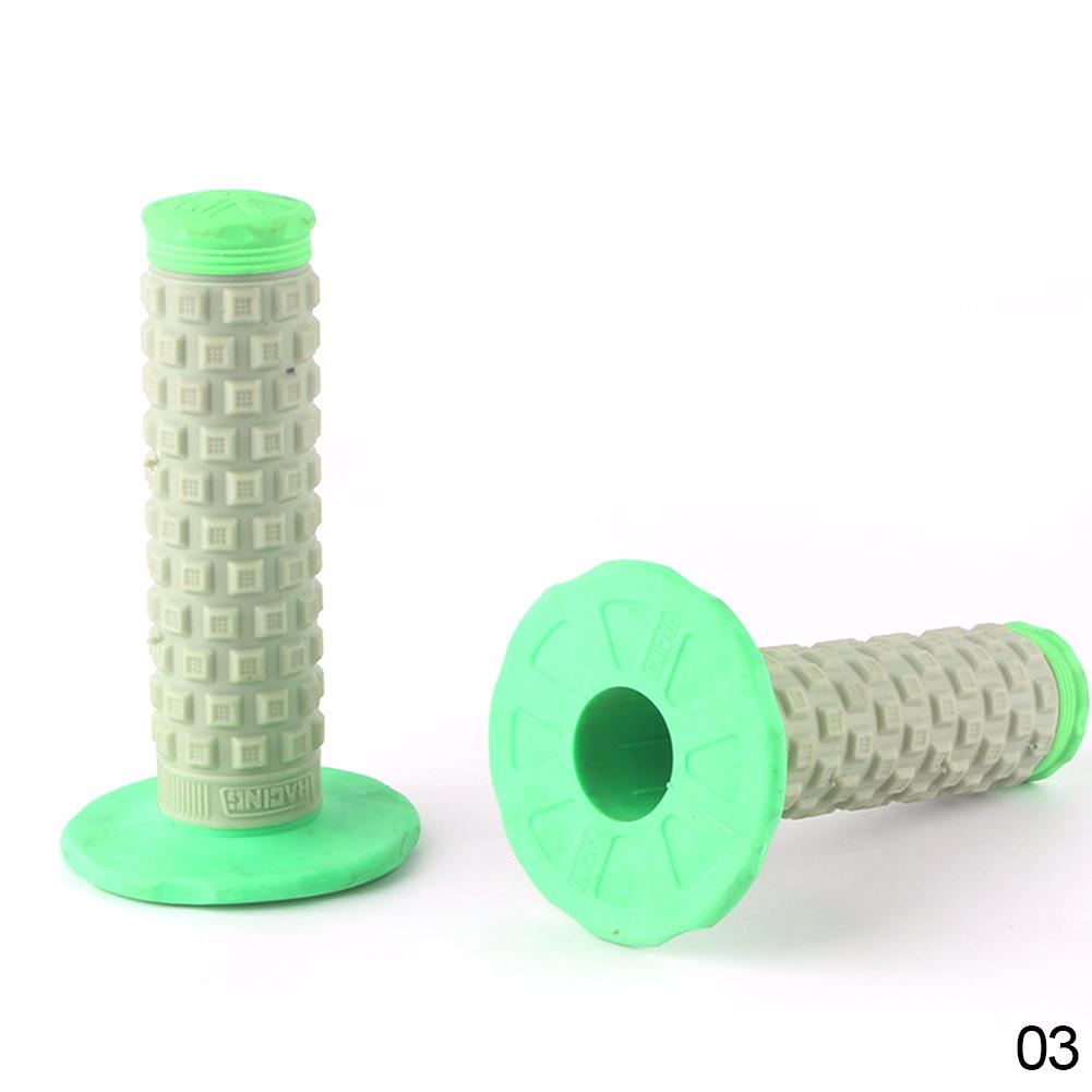 

2 шт. универсальная 7/8 22 мм рукоятка мотоцикла нескользящая резиновая ручка дроссельной заслонки для мотоцикла мотокросса внедорожный электровелосипед скутер зелёный