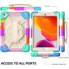 IPad 9th Gen 10.2 Inch Protective Case With Strap Full Coverage Silicone PC Hybrid Cover Stand Function