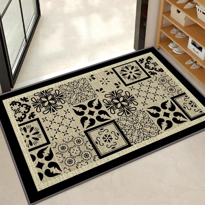Retro Europe Style Carpet Living Room Sofa Bedroom Bedside Study Entrance Door Mat Non-slip Superlatives Home Decoration Rug