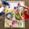 Flower Construction Blocks Educational 2in1 Ball Track Creative Garden 99