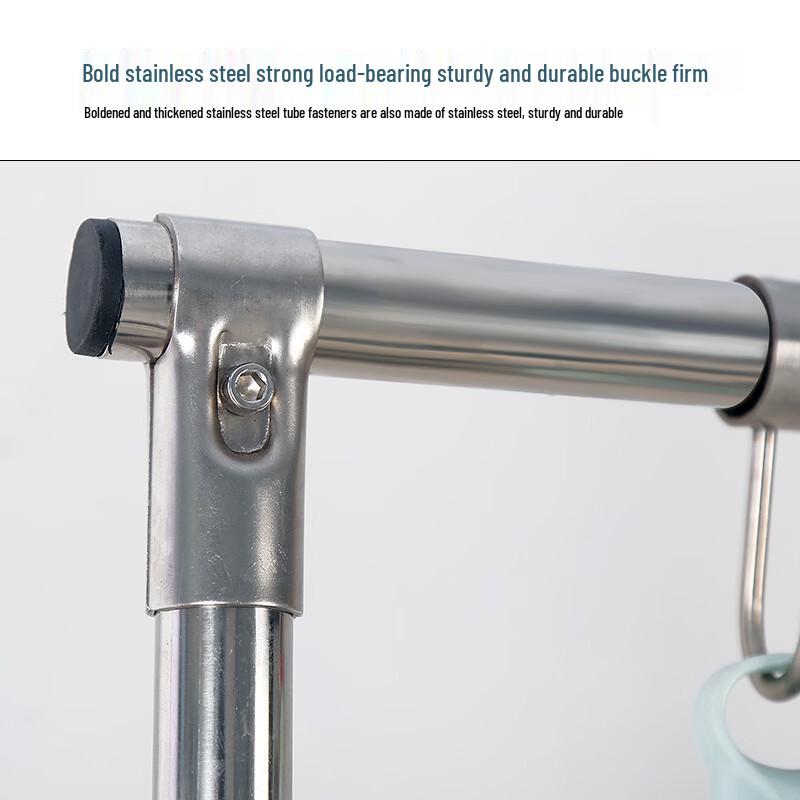 Stainless Steel Mobile Mop and Broom Holder