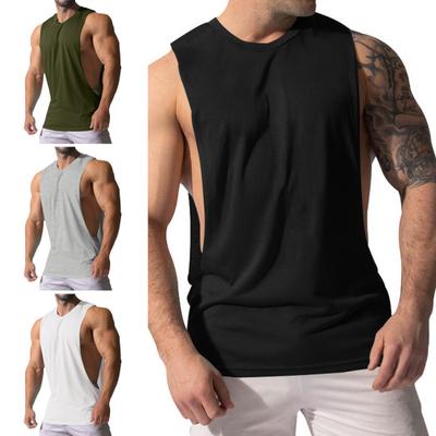 Men Sport Gym Tank Top Sleeveless Crew Neck Breathable Sweat Absorption Loose Casual Slim Fit Summer Vest Shirt