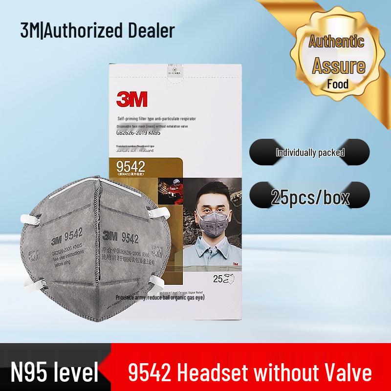 3M 9501+ KN95 Folding Anti-Dust & Anti-Smog Mask with Valve & Ear Loop, Individually Packaged