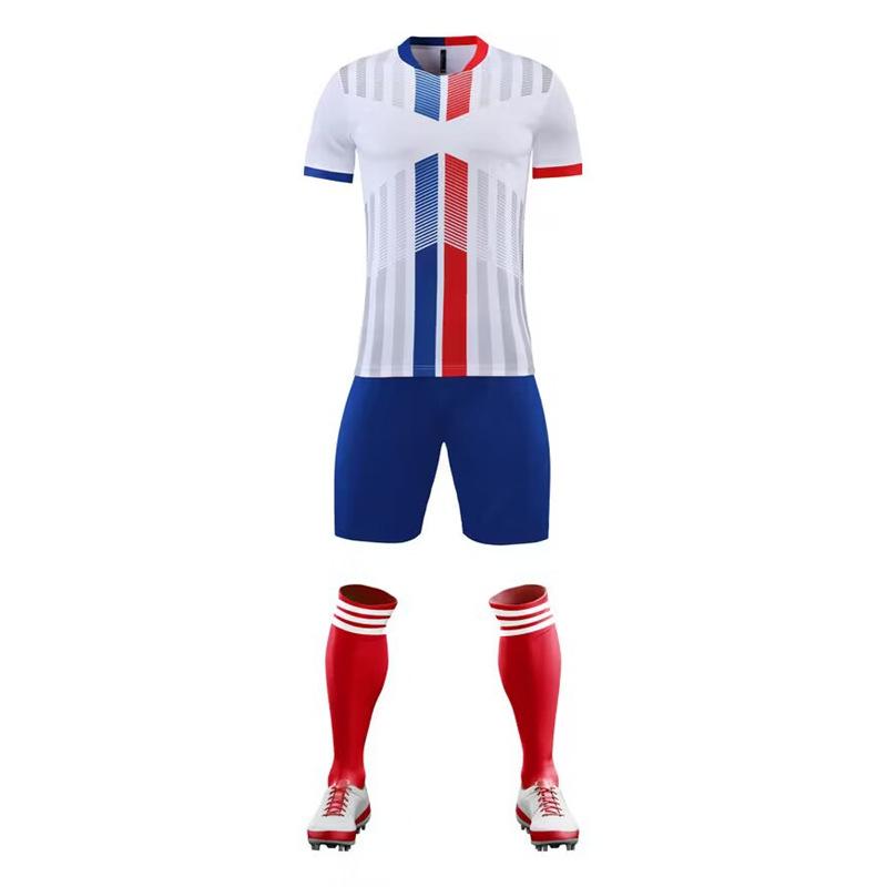 A drop issued short sleeve adult competition print number breathable group purchase team uniform training uniform football uniform set for male and XS