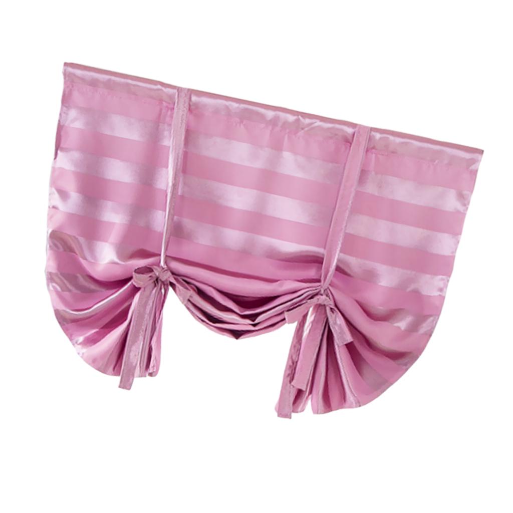 Cute Blackout Roman Curtain Shade Tie Up Small Window Voile Drape Sheer 46x63'' Cute Blackout Roman Curtain Shade Tie Up Small Window Voile Drape Sheer 46x63''
