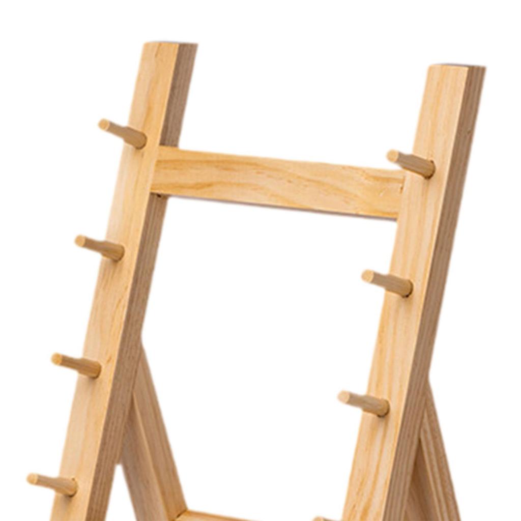 Knife Storage Rack Wood Knife Display Stand Knife Organizer Rack for Home Decoration Desktop Cuisine Shop Collection Cabinets