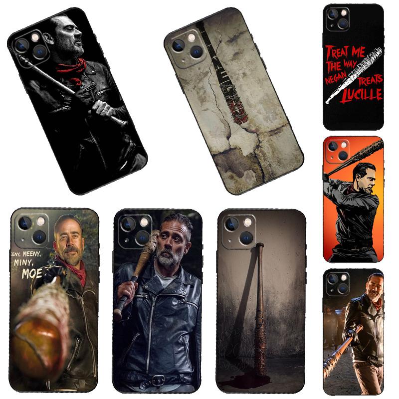 The Walking Dead Negan Phone Case For iPhone 16 15 14 12 11 13 Pro Max Plus Mini XR 16e Funda Silicone Back Cover