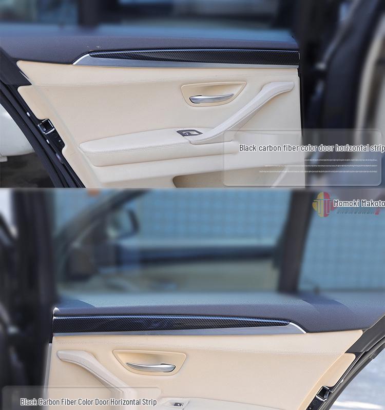 5 Series Carbon Fiber Interior Trim: 525li/530le Console Shifter & Door Panel Decorative Sticker (G38/F18)