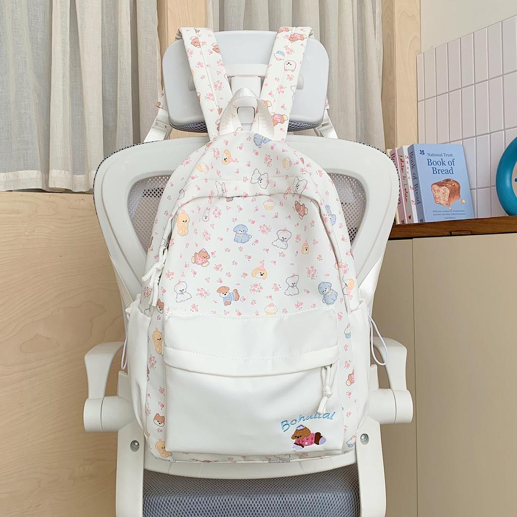 Schoolbag New High-value Japanese Fresh and Sweet Literary and Cute Cartoon Backpack Junior High School Students Lightweight Travel Backpack