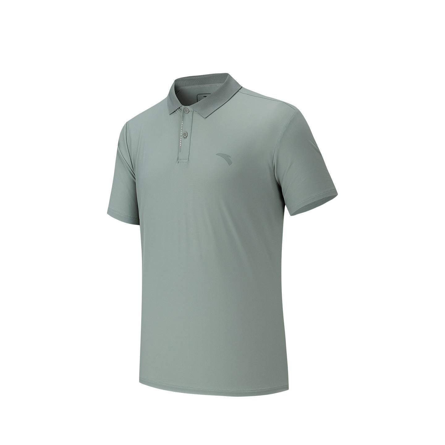Anta Training Short Sleeve Polo Shirt Summer 2026 Men tops Granite-Gray 952627120-2 S