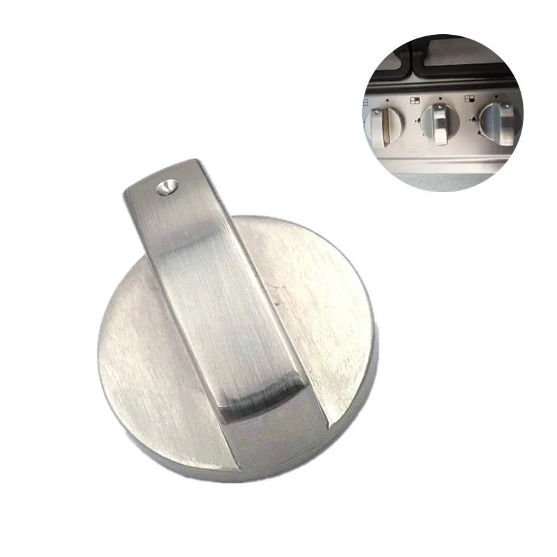 1Pc Gas Stove Knobs 6mm Silver Modern Kitchen Electric Cooker Oven Hob Control Switch For Household Hardware Replacement Tools
