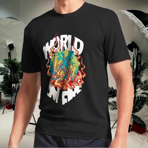 Men s and Women s T-shirts World on Fire XL
