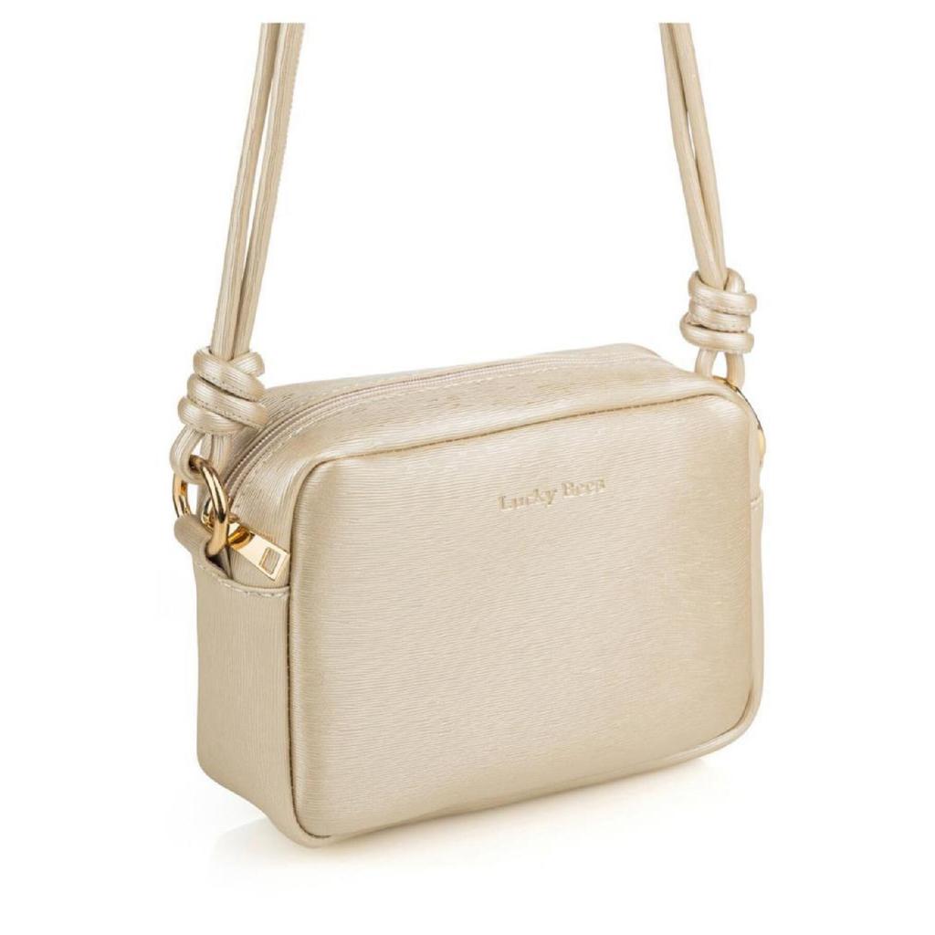 Mini-Umhängetasche für Damen mit Kreuzriemen-Reißverschluss