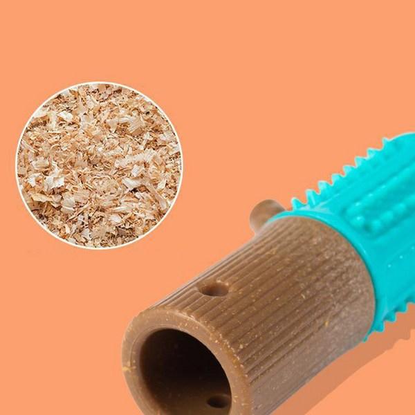 Hund Zähneknirschen Spielzeug Holz Holzstab Zahnstein Spielzeug Spielzeug, Blau, 1 Stück