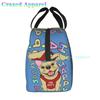 French Bulldogs Dog Insulated Lunch Bag for Women, Men, and Kids, Large and Reusable, Handle, Freezable Work and School Travel