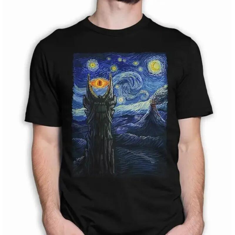 

Mordor Starry Night T-Shirt, LOTR Fan Shirt, Rings Of Power Shirt, Funny LOTR Unisex T-Shirt XXXL