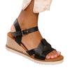 Where's That From Womens/Ladies Sydney PU Instep Strap Extra Wide Wedge