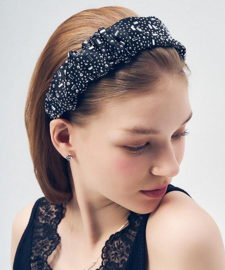 Dana Burton Atelier Crystal Shirring Hairband