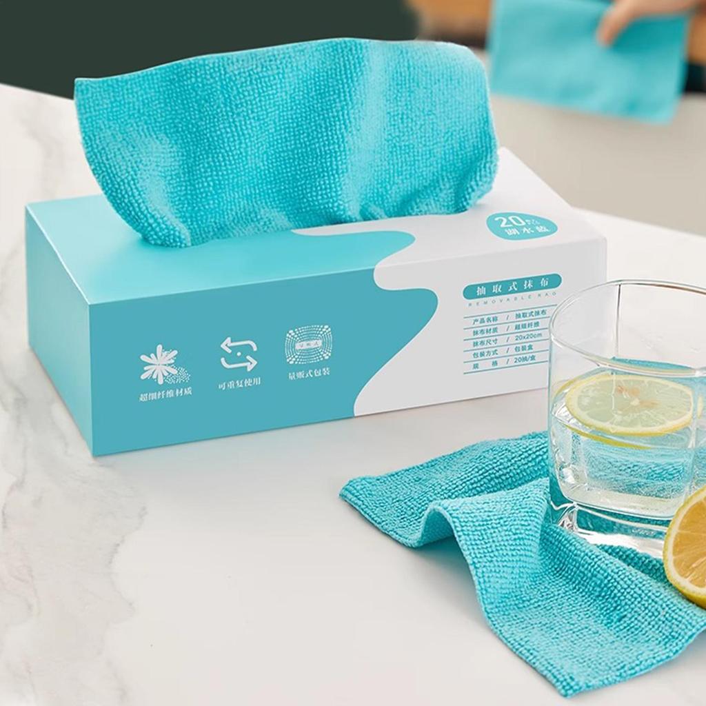 Microfiber Cleaning Rags 20 Pieces Super Absorbent Lint Free Microfiber Cleaning Cloth For Kitchen Bathroom Car Window Glass