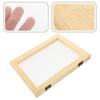 Wooden Mould Papermaking Craft Deckle Printing Toys Paper Making Frame Screen Diy Handmade Kit Kids Mold Tools For Frames Make