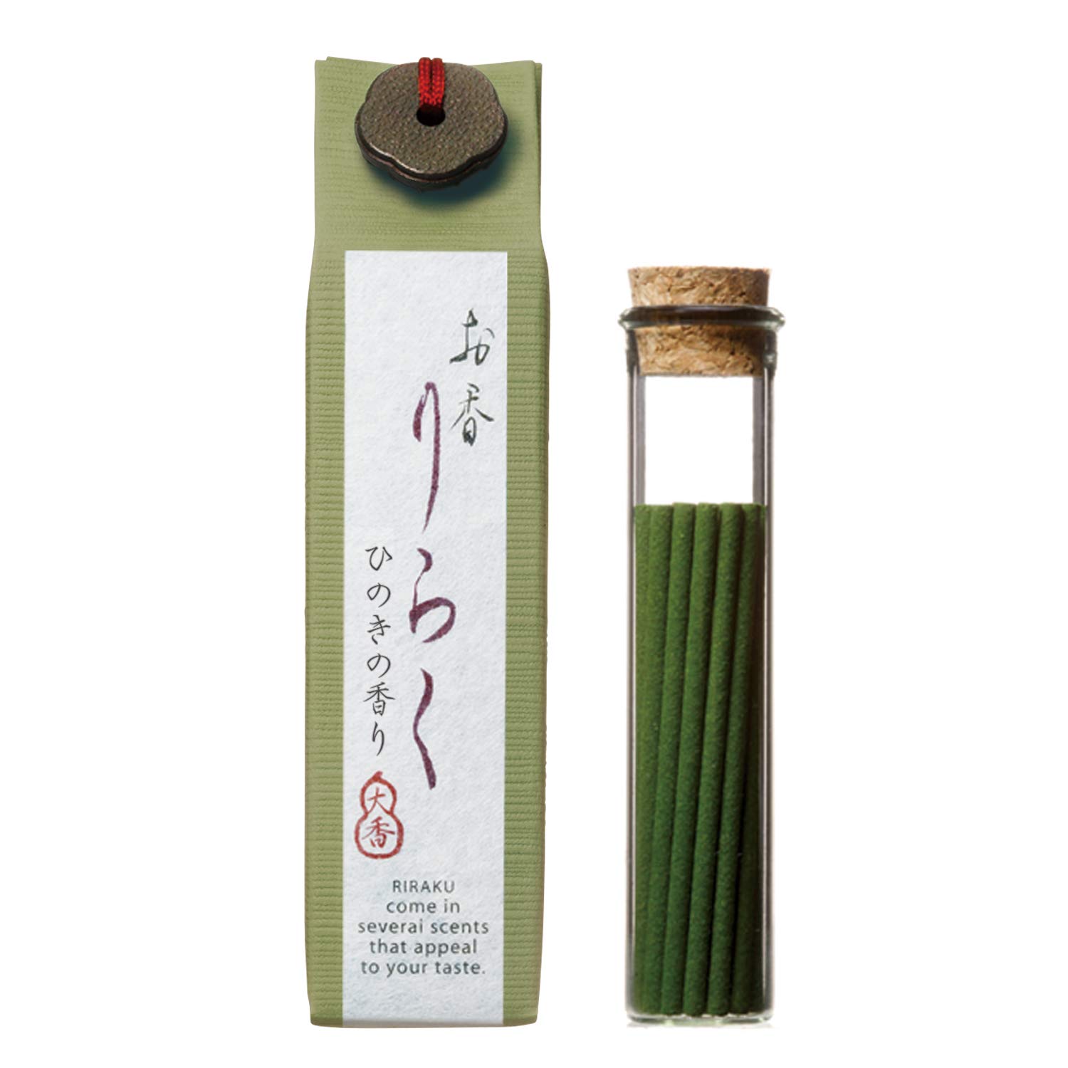 

Large Incense Hinoki Green 15 pieces (x 1) зелений