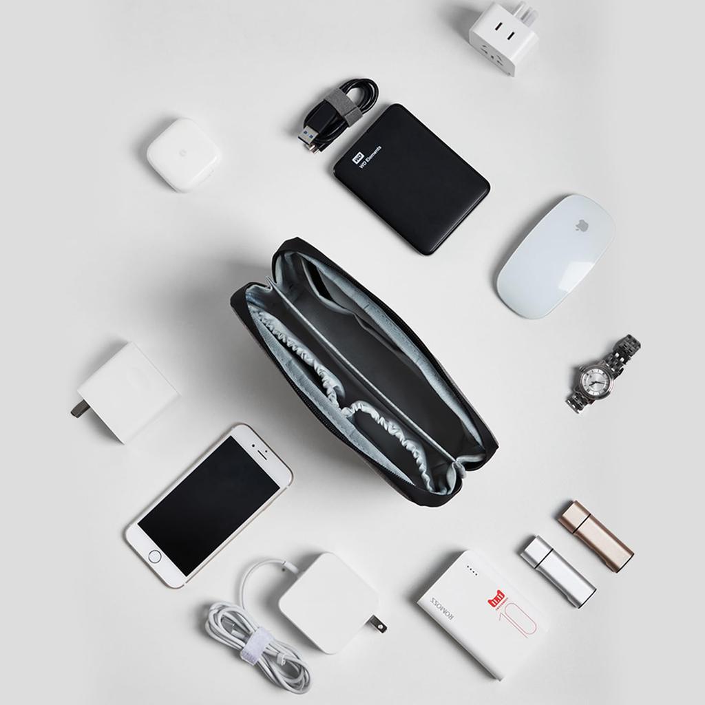 Gadget Storage Cable Mobile Storage Smartphone Organizer Digital Mini Small Item Business Lightweight BA004 [Manatsulife] Pouch, Pouch, & Pouch,
