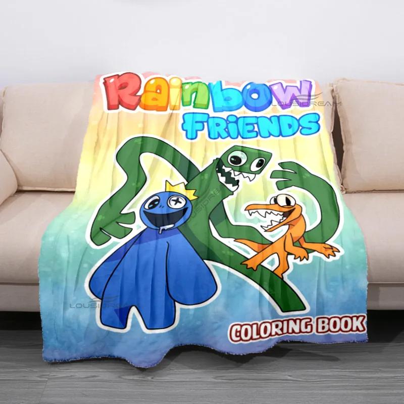 Popular Cartoon Rainbow Game Patterns Blanket Fashion Flannel Blanket Cosy Lazy Couch Cover Blanket Super Soft Sheet Mattresses