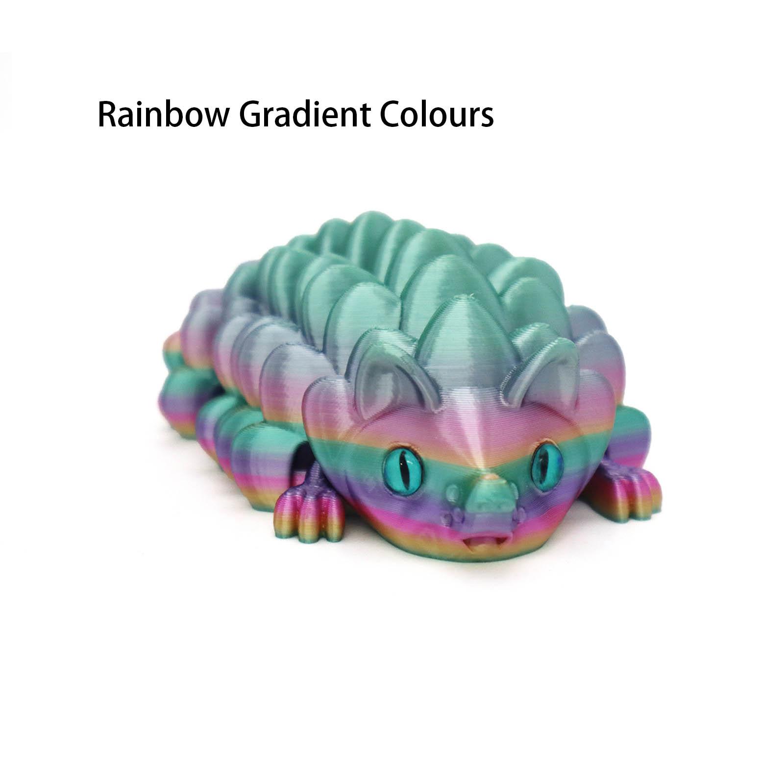 

1Pcs 3D Printing Small Hedgehog Crafts Statue Animals Creative Gifts Cute Little Hedgehog Joint Movable Models Children s Toys